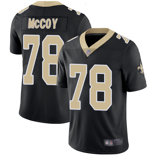 New Orleans Saints #78 Erik McCoy Black Team Color Men's Stitched Vapor Untouchable Limited Jersey Men's
