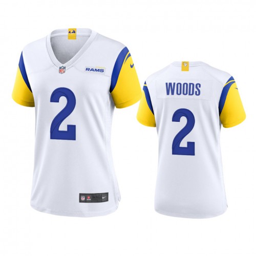 Los Angeles Los Angeles Rams #2 Robert Woods Women's Alternate Game Jersey - White Womens