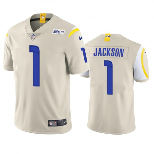 Los Angeles Los Angeles Rams #1 Desean Jackson Men's Vapor Limited Jersey - Bone Men's