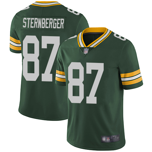 Green Bay Packers #87 Jace Sternberger Green Team Color Men's Stitched Vapor Untouchable Limited Jersey Men's