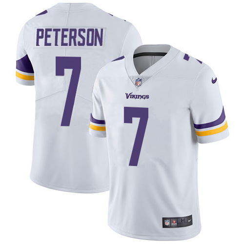 Minnesota Vikings #7 Patrick Peterson White Men's Stitched Vapor Untouchable Limited Jersey Men's