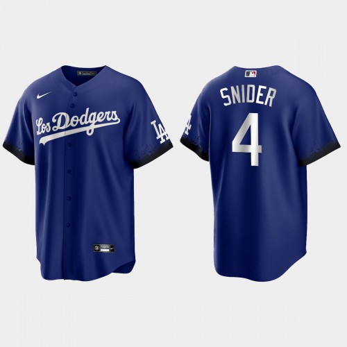 Los Angeles Los Angeles Dodgers #4 Duke Snider Men's 2021 City Connect Game Jersey Royal Men's