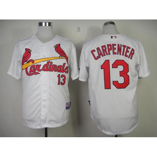 St.Louis Cardinals #13 Matt Carpenter White Cool Base Stitched Jersey Men's
