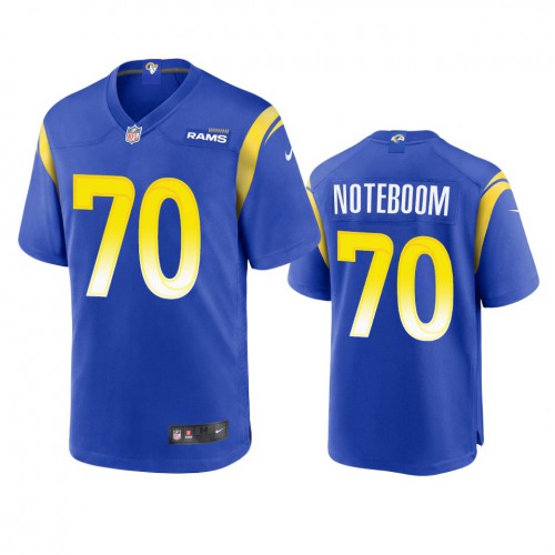 Los Angeles Los Angeles Rams #70 Joseph Noteboom Men's Game Jersey - Royal Men's