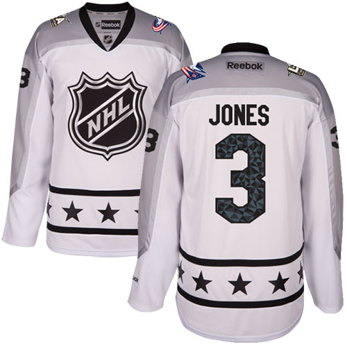 Columbus Blue Jackets #3 Seth Jones White 2017 All-Star Metropolitan Division Stitched Jersey Men's