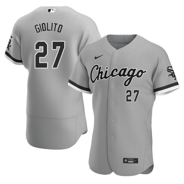 Chicago White Sox 27 Authentic 2020 Gray Road Lucas Giolito Men's Jersey