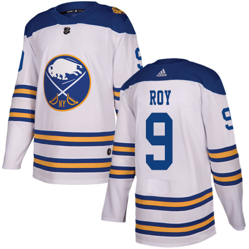 Adidas Buffalo Sabres #9 Derek Roy White Authentic 2018 Winter Classic Stitched Jersey Men's