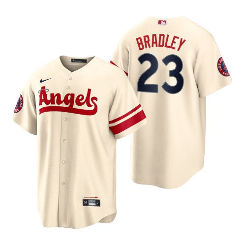 Los Angeles Los Angeles Angels #23 Archie Bradley Cream Men's 2022 City Connect Game Jersey Men's