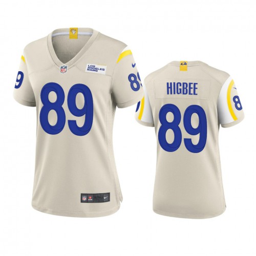 Los Angeles Los Angeles Rams #89 Tyler Higbee Women's Game Jersey - Bone Womens