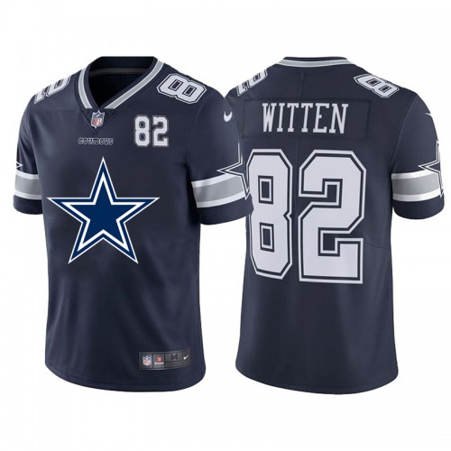 Dallas Dallas Cowboys #82 Jason Witten Navy Blue Men's Big Team Logo Player Vapor Limited Jersey Men's