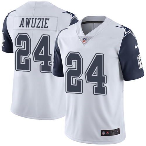 Dallas Cowboys #24 Chidobe Awuzie White Youth Stitched Limited Rush Jersey Youth