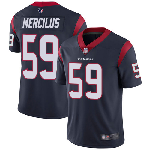 Houston Texans #59 Whitney Mercilus Navy Blue Team Color Men's Stitched Vapor Untouchable Limited Jersey Men's