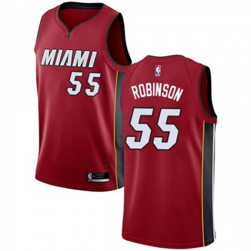 Miami Heat #55 Duncan Robinson Red Youth Swingman Statement Edition Jersey Youth
