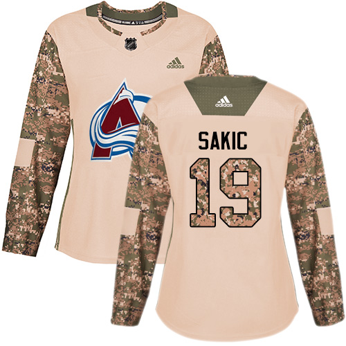 Adidas Colorado Avalanche #19 Joe Sakic Camo Authentic 2017 Veterans Day Women's Stitched Jersey Womens