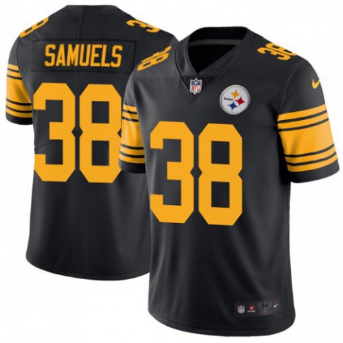 Pittsburgh Steelers #38 Jaylen Samuels Black Men's Stitched Limited Rush Jersey Men's