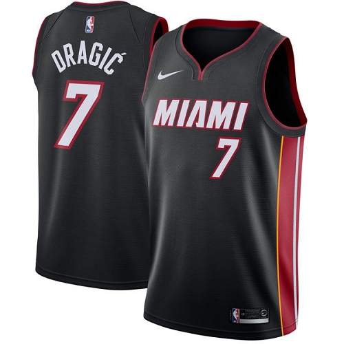 Miami Heat #7 Goran Dragic Black Womens Swingman Icon Edition Jersey Womens