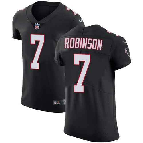 Falcons #7 Bijan Robinson Black Alternate Men's Stitched New Elite Jersey
