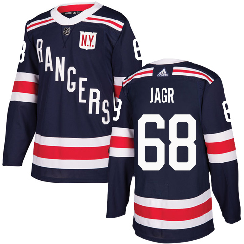 Adidas New York Rangers #68 Jaromir Jagr Navy Blue Authentic 2018 Winter Classic Stitched Jersey Men's