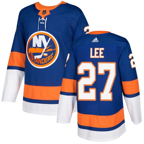 Adidas New York Islanders #27 Anders Lee Royal Blue Home Authentic Stitched Youth Jersey Youth