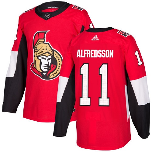 Adidas Ottawa Senators #11 Daniel Alfredsson Red Home Authentic Stitched Jersey Men's