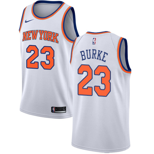 New York Knicks #23 Trey Burke White Youth Swingman Association Edition Jersey Youth