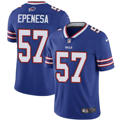 Buffalo Bills #57 A.J. Epenesas Royal Blue Team Color Men's Stitched Vapor Untouchable Limited Jersey Men's