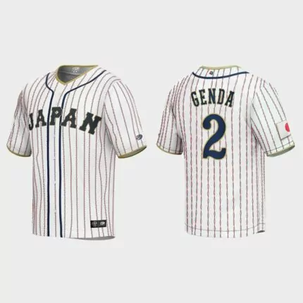 Sosuke Genda Japan Baseball 2023 World Baseball Classic Jersey – White