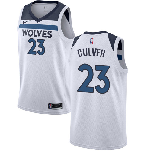 Minnesota Timberwolves #23 Jarrett Culver White Swingman Association Edition Jersey Mens