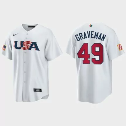 Kendall Graveman Chicago White Sox 2023 World Baseball Classic USA Replica Jersey – White