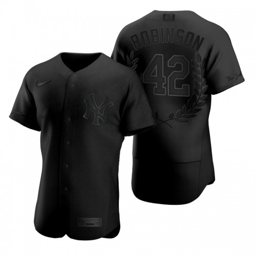 New York New York Yankees #42 Jackie Robinson Men's Black MVP Limited Player Edition Jersey Men's