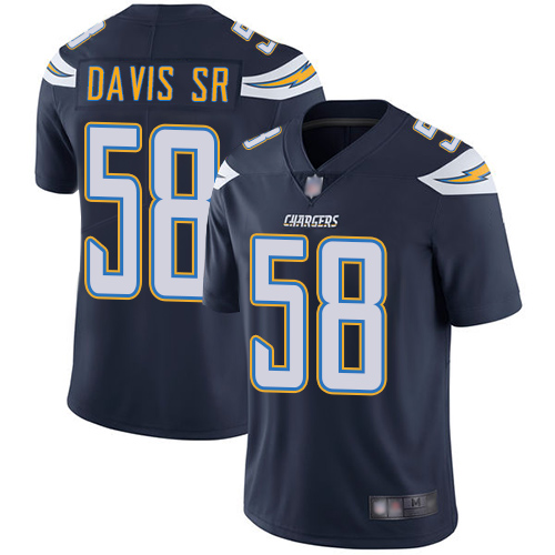 Los Angeles Chargers #58 Thomas Davis Sr Navy Blue Team Color Men's Stitched Vapor Untouchable Limited Jersey Men's