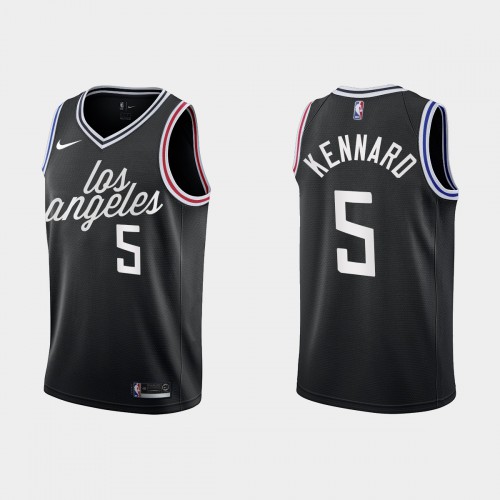 Los Angeles Los Angeles Clippers #5 Luke Kennard Mens Black 2022-23 Jersey - City Edition Mens