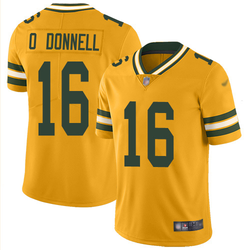 Packers #16 Pat O'Donnell Gold Men's Stitched Limited Inverted Legend Jersey