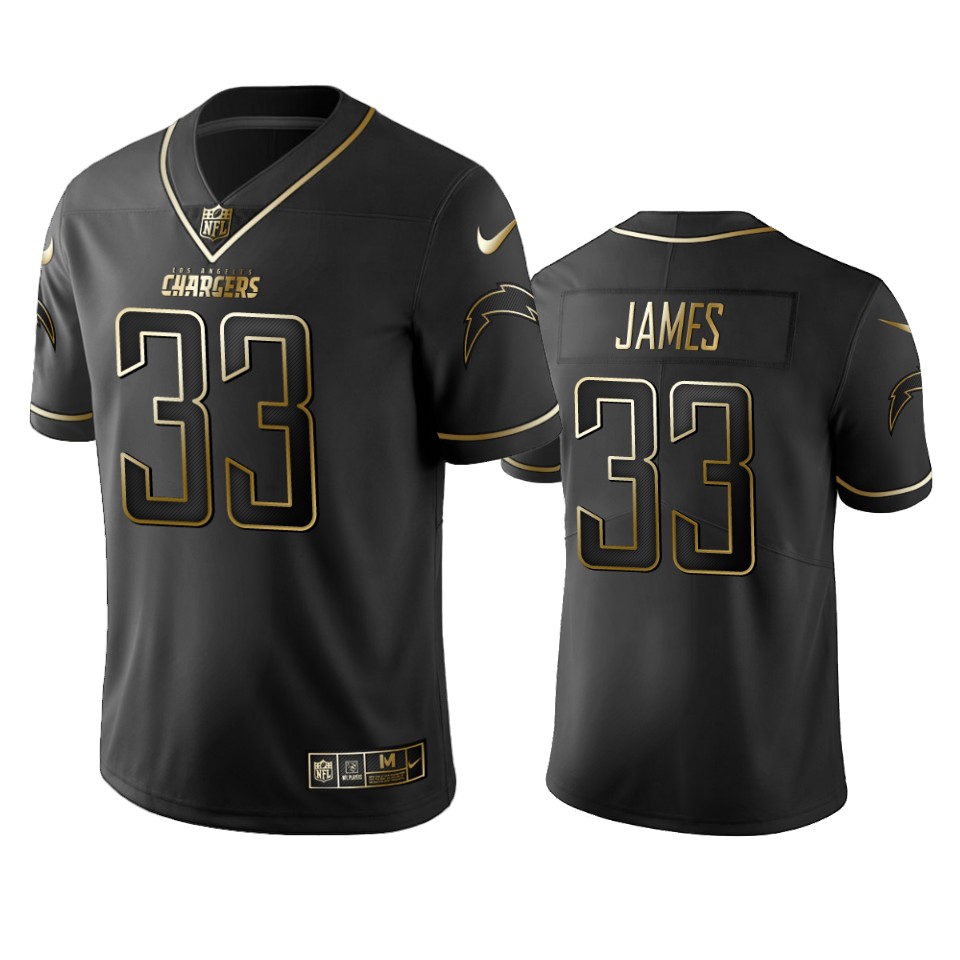 Chargers #33 Derwin James Men's Stitched Vapor Untouchable Limited Black Golden Jersey