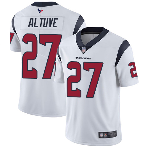 Houston Texans #27 Jose Altuve White Youth Stitched Vapor Untouchable Limited Jersey Youth