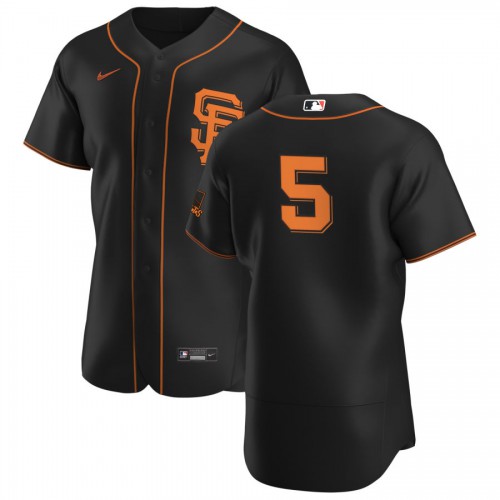 San Francisco San Francisco Giants #5 Mike Yastrzemski Men's Black Alternate 2020 Authentic Player Jersey Men's