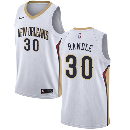 New Orleans Pelicans #30 Julius Randle White Youth Swingman Association Edition Jersey Youth
