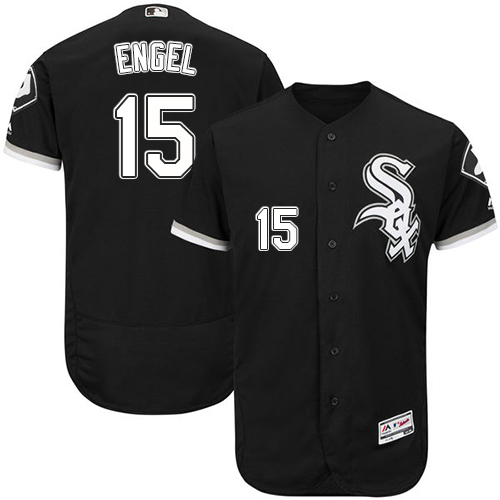 Chicago White Sox #15 Adam Engel Black Flexbase Authentic Collection Stitched Jersey Men's