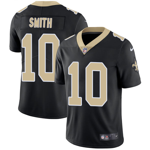 New Orleans Saints #10 Tre'Quan Smith Black Team Color Youth Stitched Vapor Untouchable Limited Jersey Youth