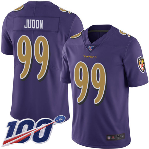 Baltimore Ravens #99 Matthew Judon Purple Men's Stitched Limited Rush 100th Season Jersey Men's