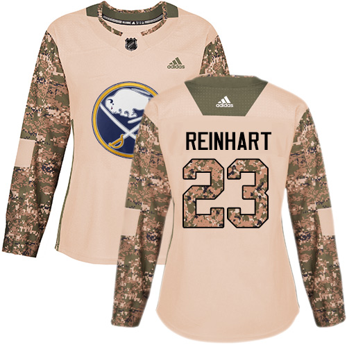 Adidas Buffalo Sabres #23 Sam Reinhart Camo Authentic 2017 Veterans Day Women's Stitched Jersey Womens