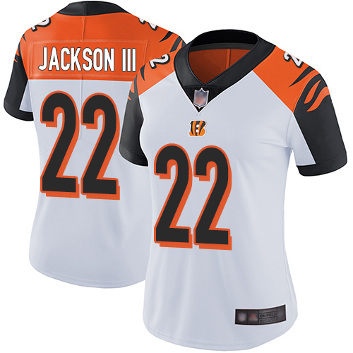 Cincinnati Bengals #22 William Jackson III White Women's Stitched Vapor Untouchable Limited Jersey Womens