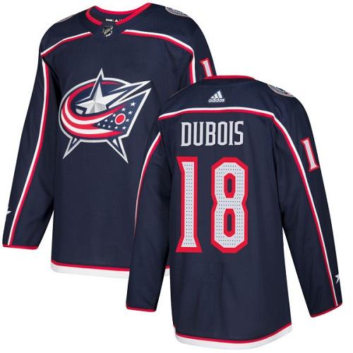 Adidas Columbus Blue Jackets #18 Pierre-Luc Dubois Navy Blue Home Authentic Stitched Jersey Men's