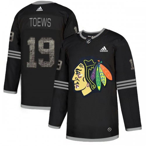 Adidas Chicago Blackhawks #19 Jonathan Toews Black Authentic Classic Stitched Jersey Men's