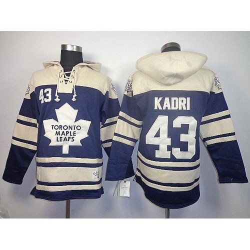 Maple Toronto Maple Leafs #43 Nazem Kadri Blue Sawyer Hooded Sweatshirt Stitched Jersey Men's