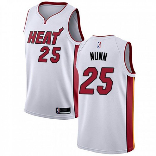 Miami Heat #25 Kendrick Nunn White Womens Swingman Association Edition Jersey Womens