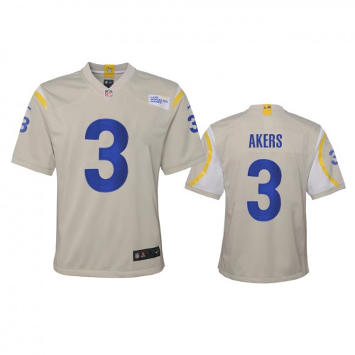 Los Angeles Los Angeles Rams #3 Cam Akers Youth Game Jersey - Bone Youth