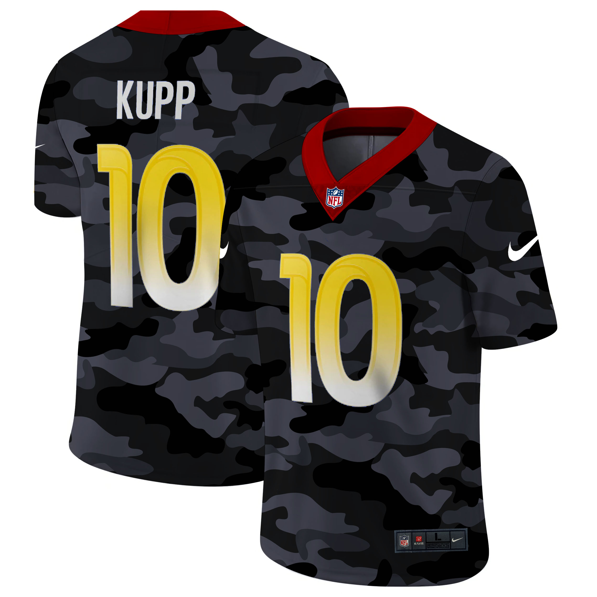 Los Angeles Rams #10 Cooper Kupp Men's 2020 Black CAMO Vapor Untouchable Limited Stitched Jersey