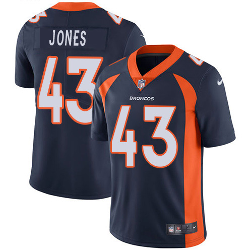 Denver Broncos #43 Joe Jones Navy Blue Alternate Men's Stitched Vapor Untouchable Limited Jersey Men's