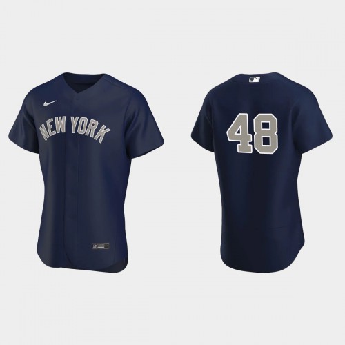 New York New York Yankees #48 Anthony Rizzo Men's Navy Authentic Jersey Men's